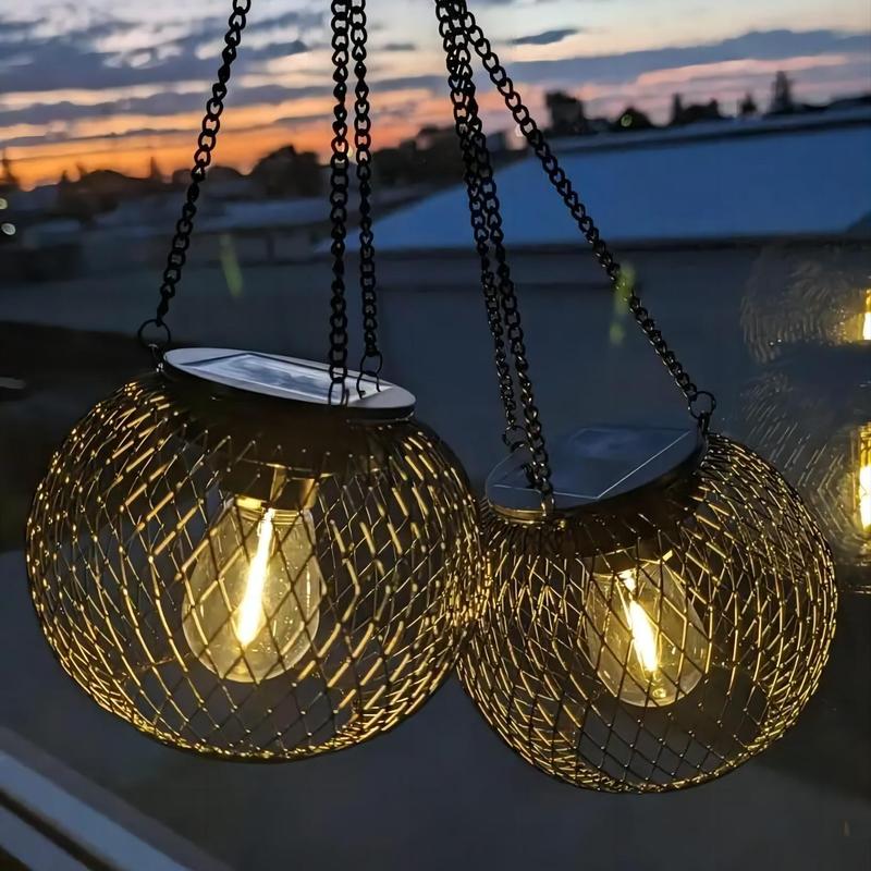 Solar Powered Hanging Light Bulbs